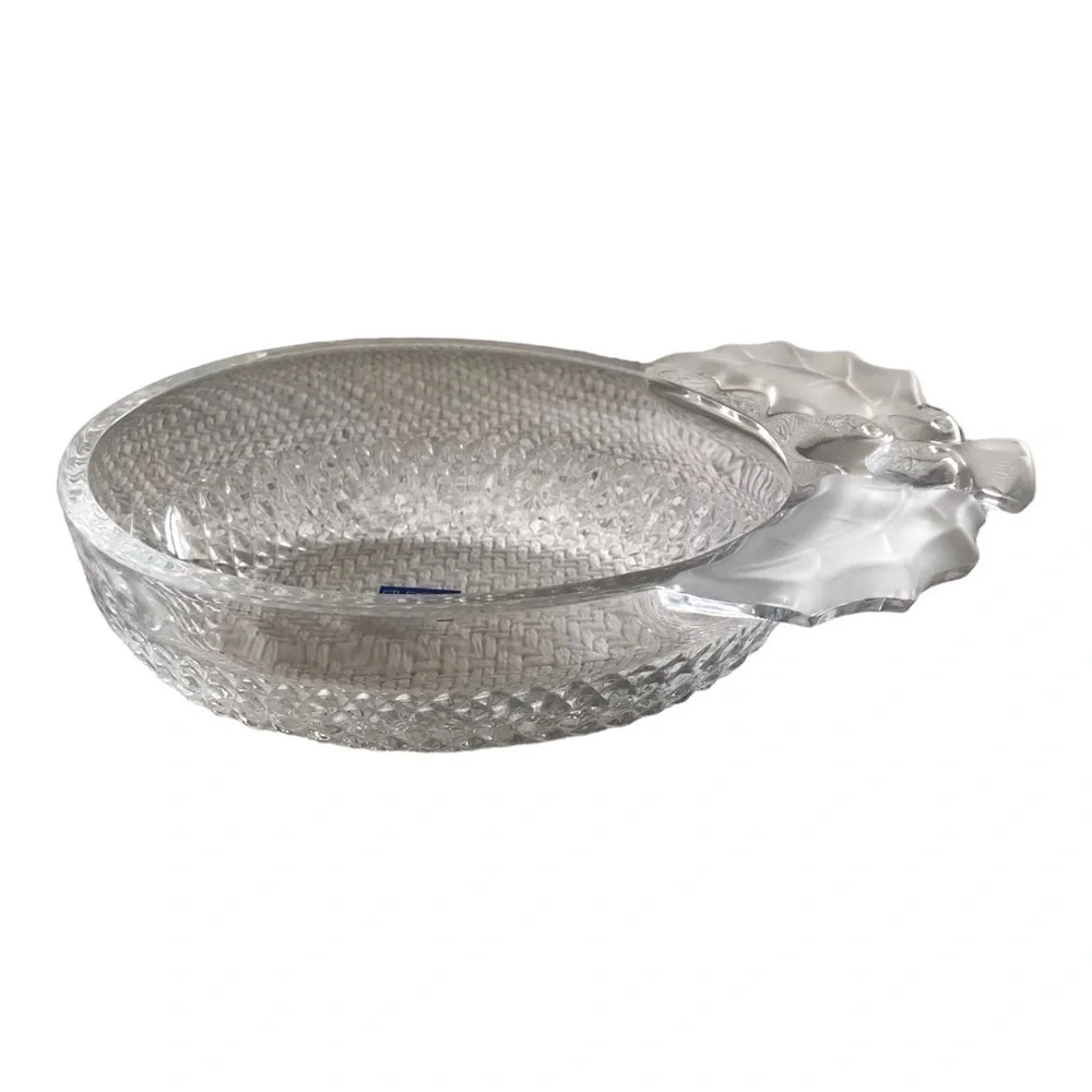 Studio Nova Crystal Holly Berry Oval Dish